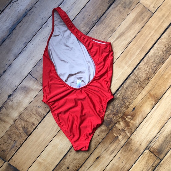 American Apparel Red tricot Onepiece Swim - Picture 2 of 3